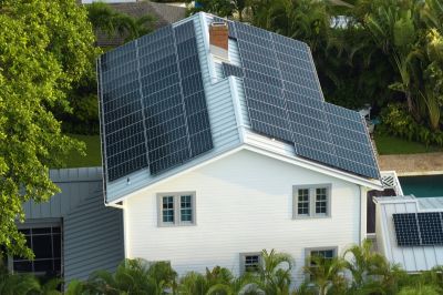 Residential Solar Panels on House